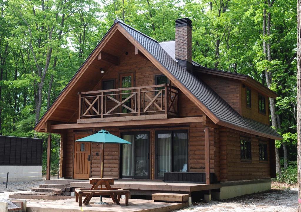 האקובה Log Cottage Epoch מראה חיצוני תמונה